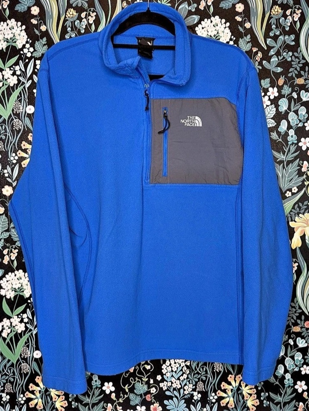 The North Face Fleece Pullover Blue Gray Large